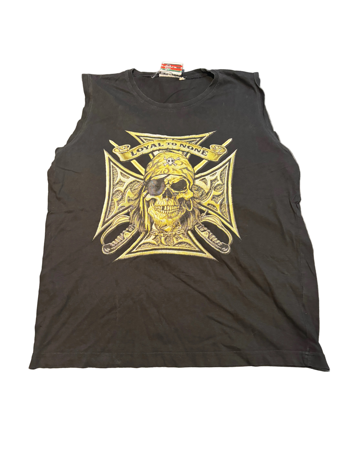 Pirate Graphic Sleeveless Top, XXL