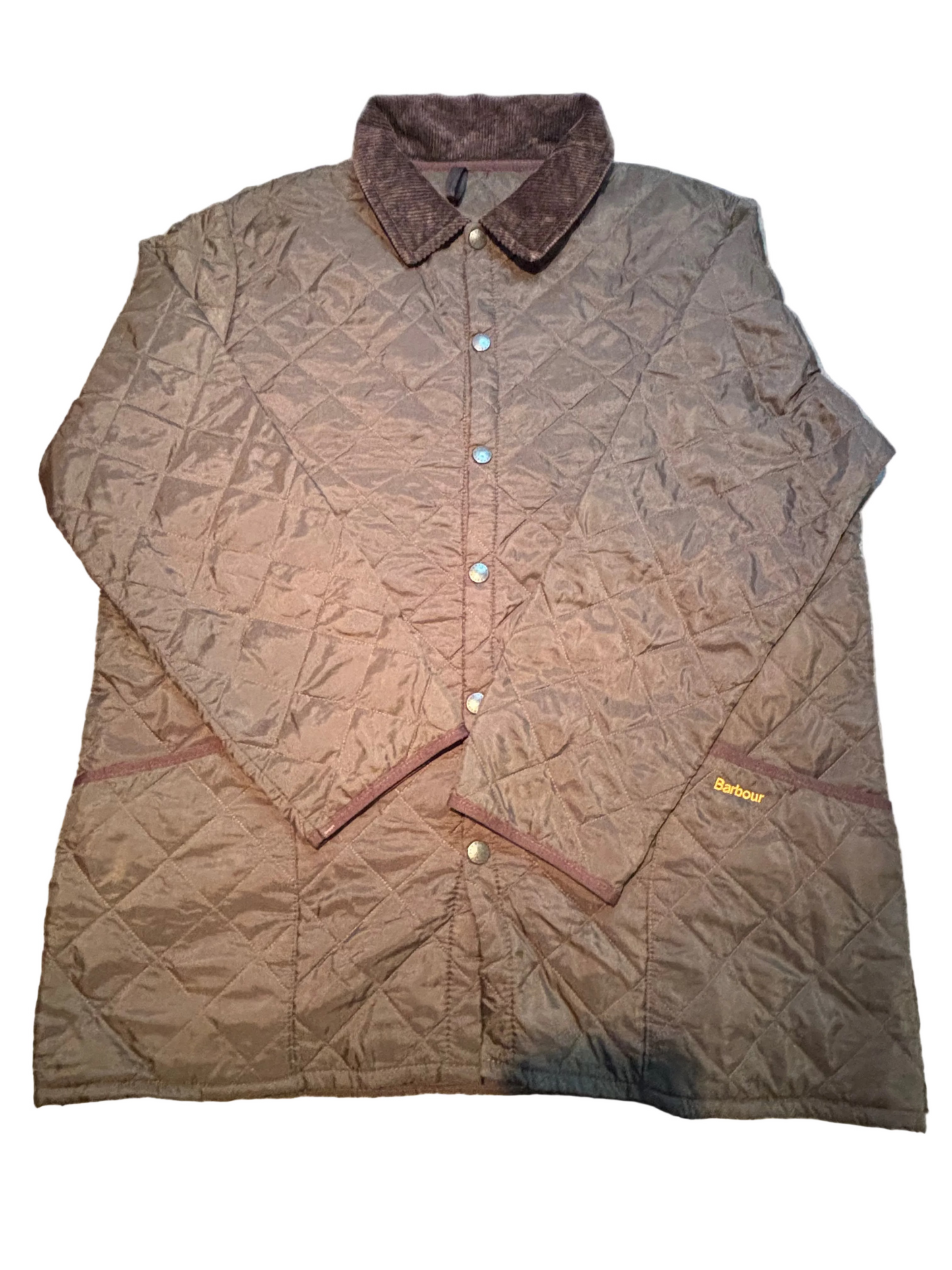 Barbour Brown Quilted Jacket, Size XL