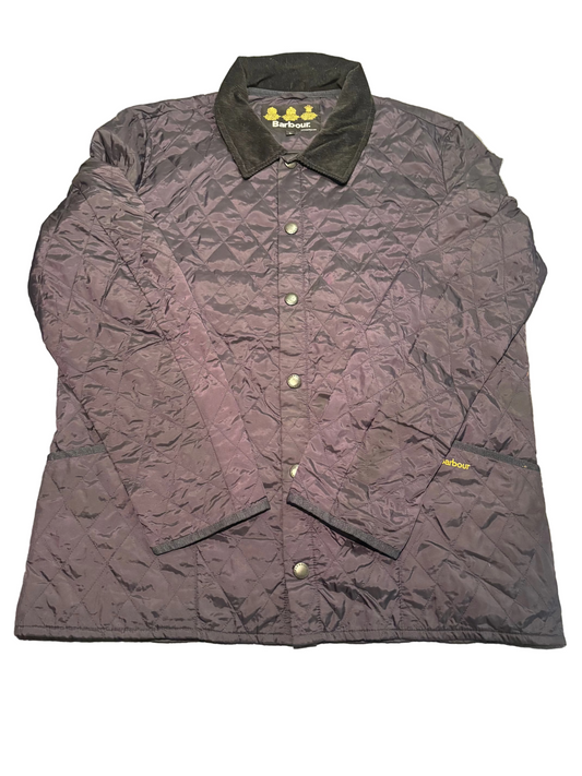 Barbour Navy Quilted Jacket, Size L