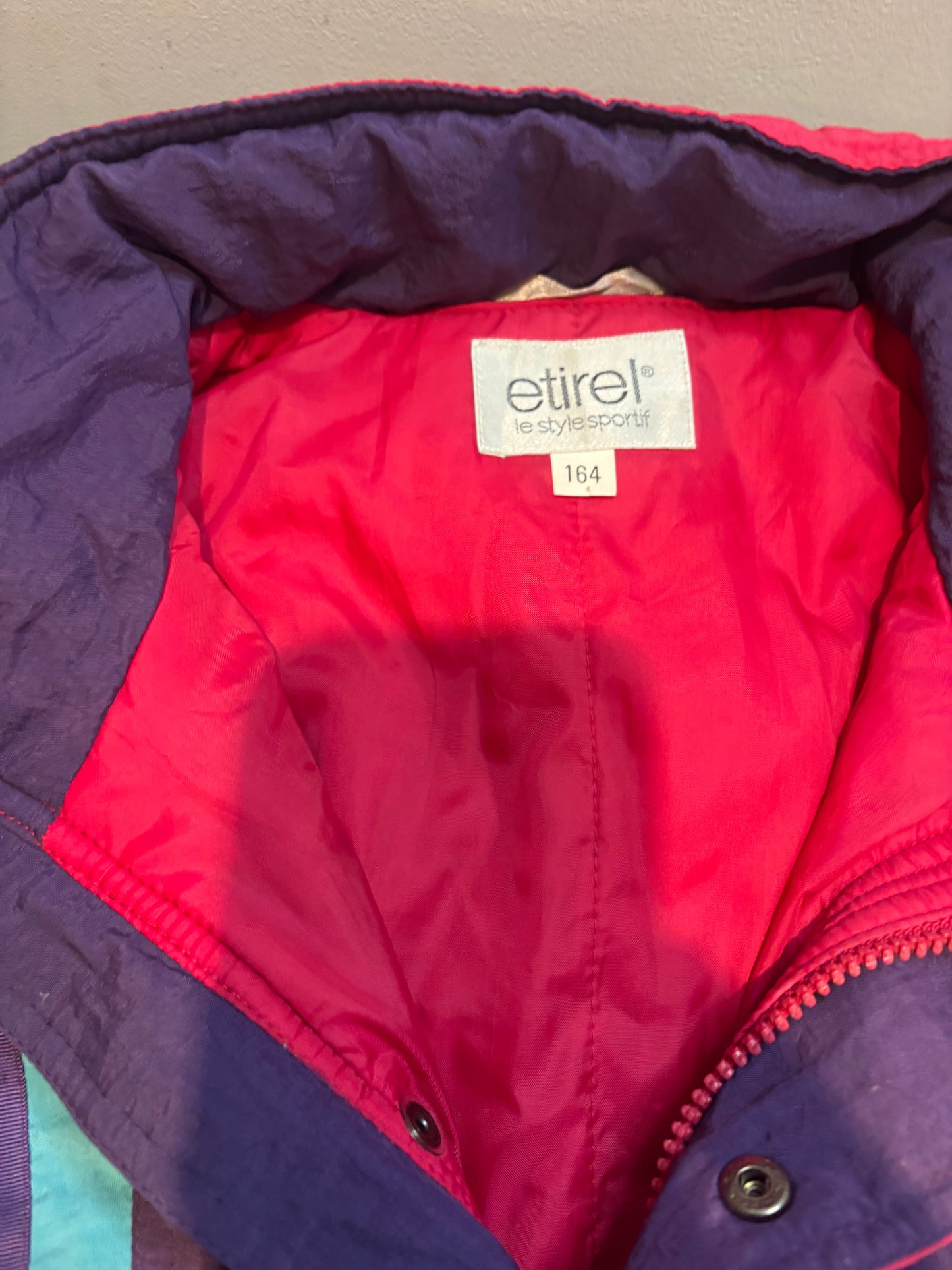 Ladies Etirel Ski All-in-1, French Designer, Size 164 UK S/XS