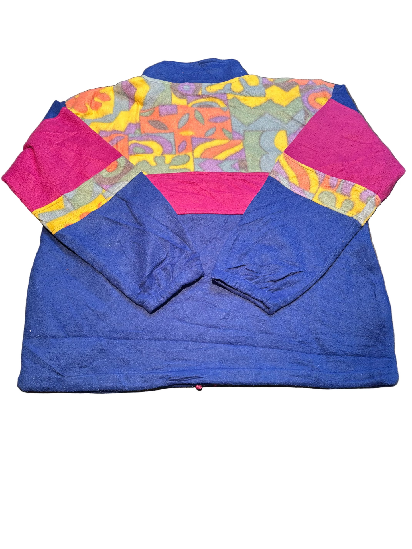 Mens Funky Pull Over Snap Fleece, Size XL