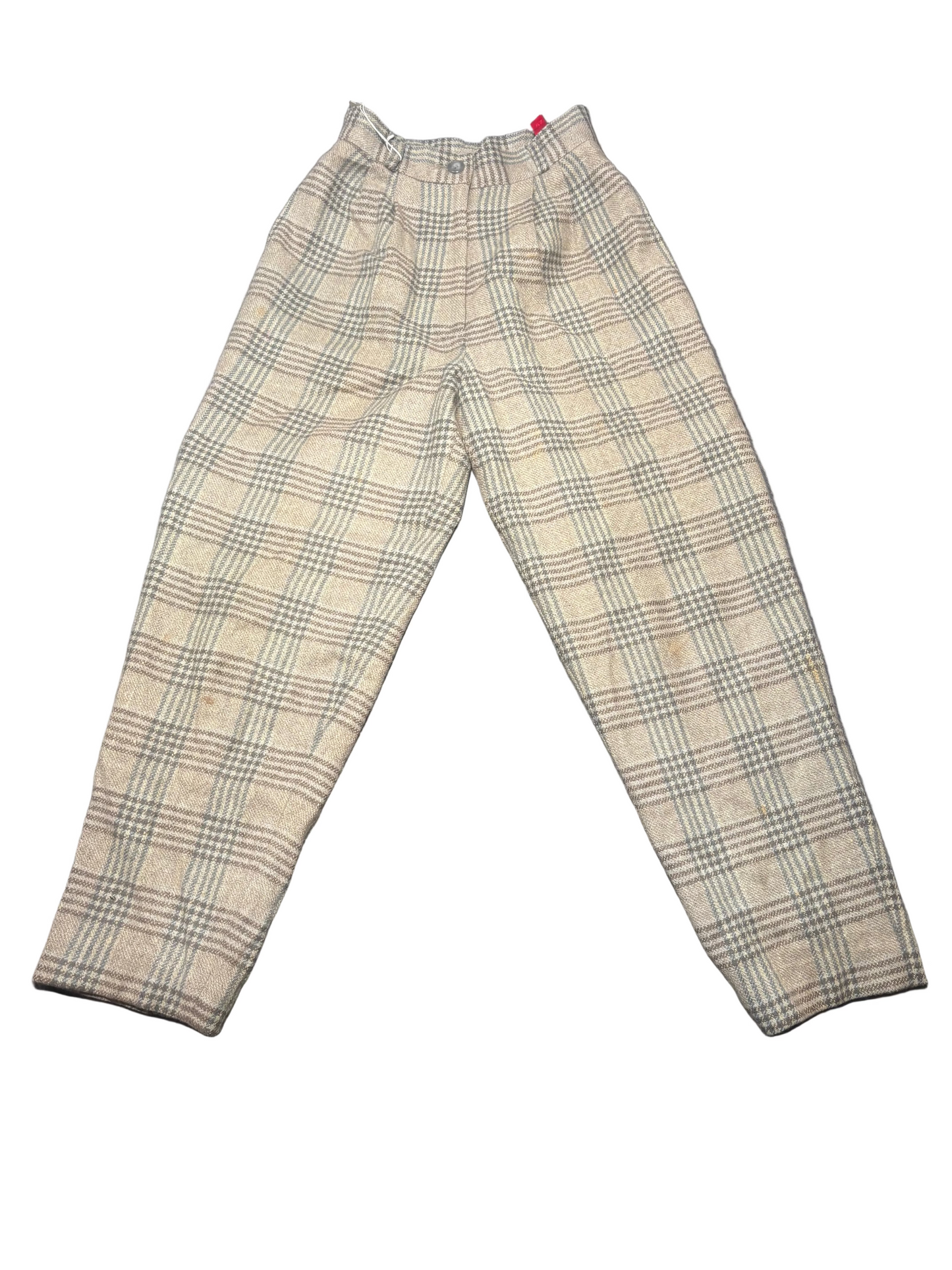 Ladies Tartan Y2K Trousers, W24